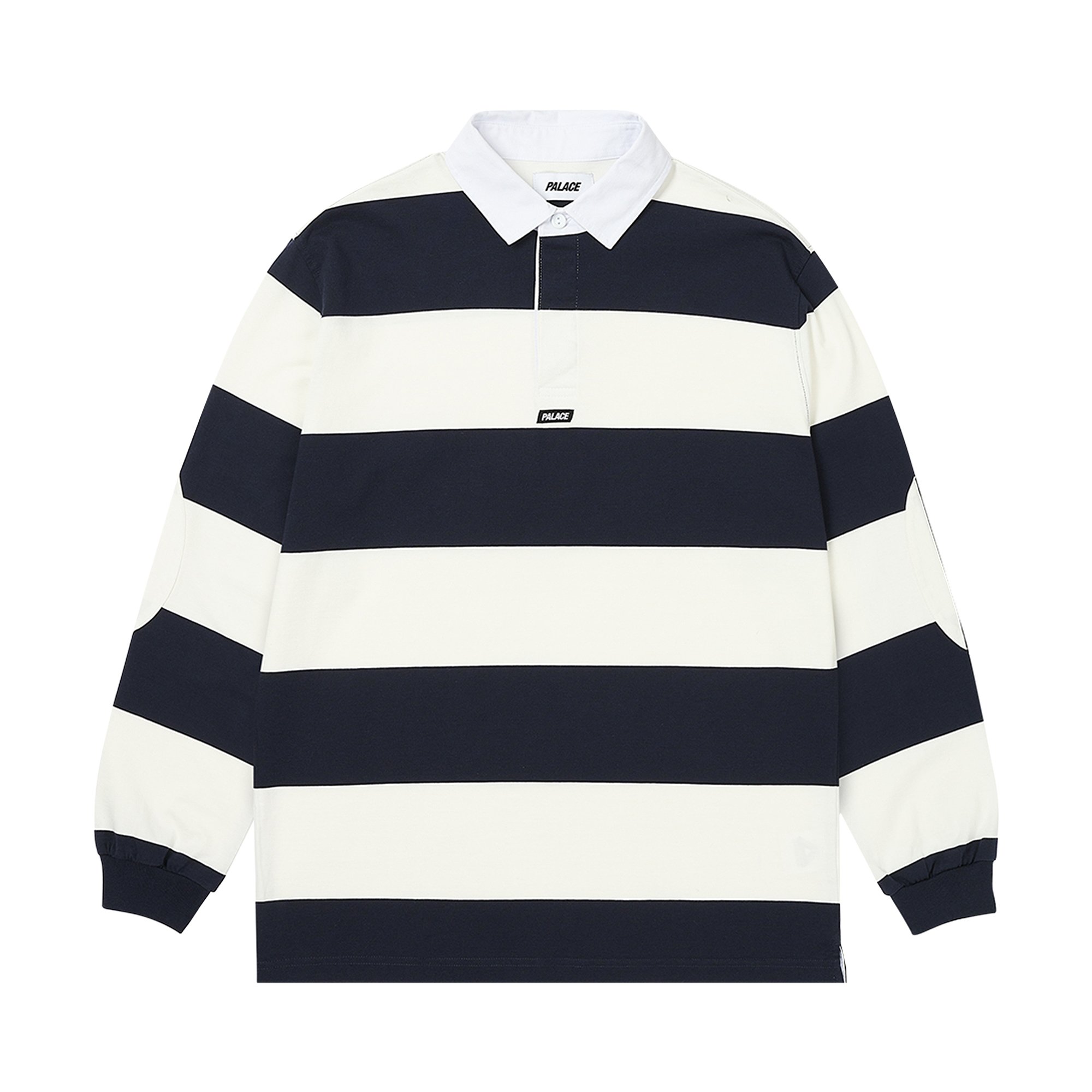Buy Palace Elbow Stripe Rugby 'White/Navy' - P26ES011 | GOAT