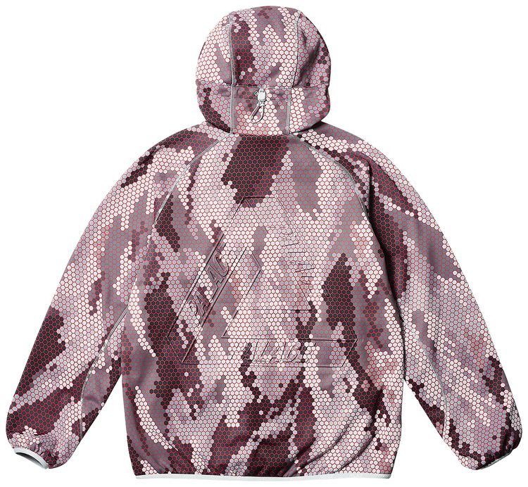 Palace P Tec Fleece Jacket Hexa Camo Grey
