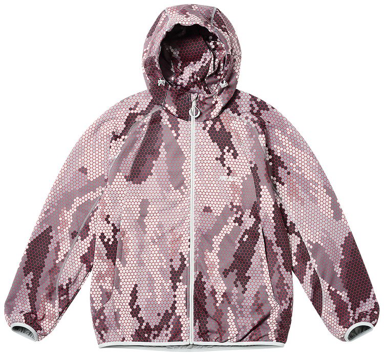 Palace P Tec Fleece Jacket Hexa Camo Grey