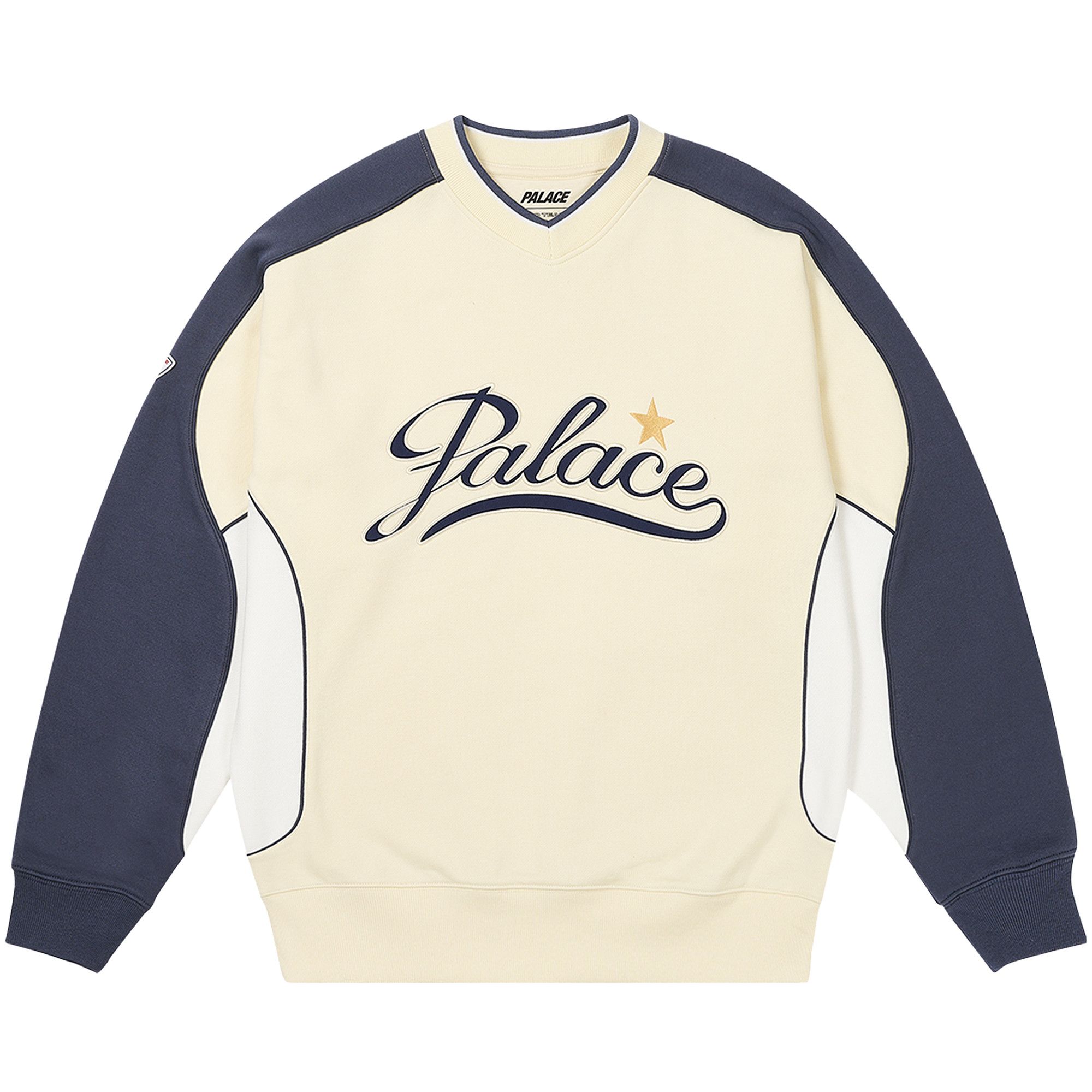 Buy Palace Star Script Crew Soft White P26CS046 GOAT
