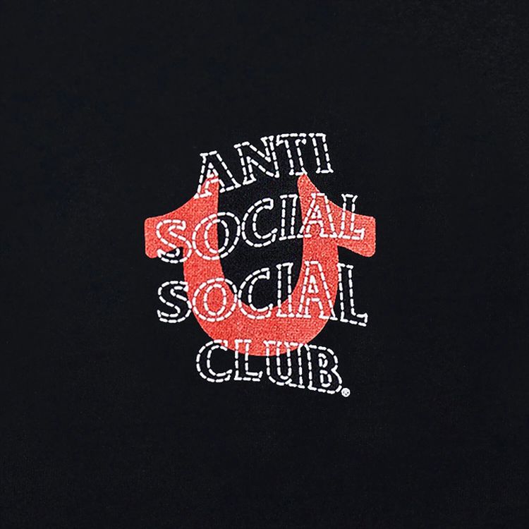Anti Social Social Club x True Religion Anti Truth Tee Black