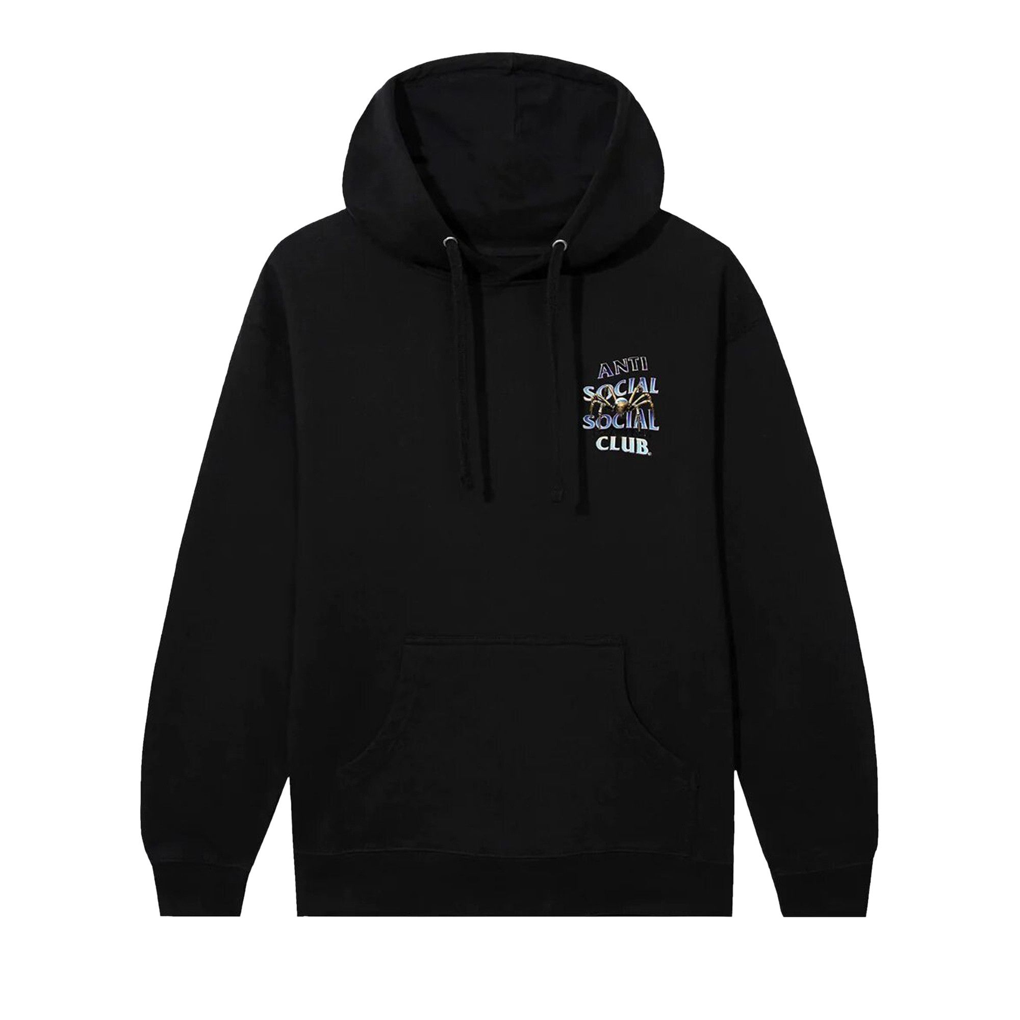 Black anti social club hoodie hot sale