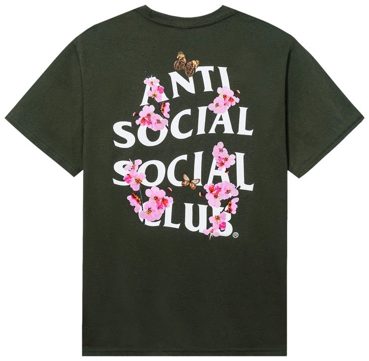Anti Social Social Club Kkotch Tee Olive