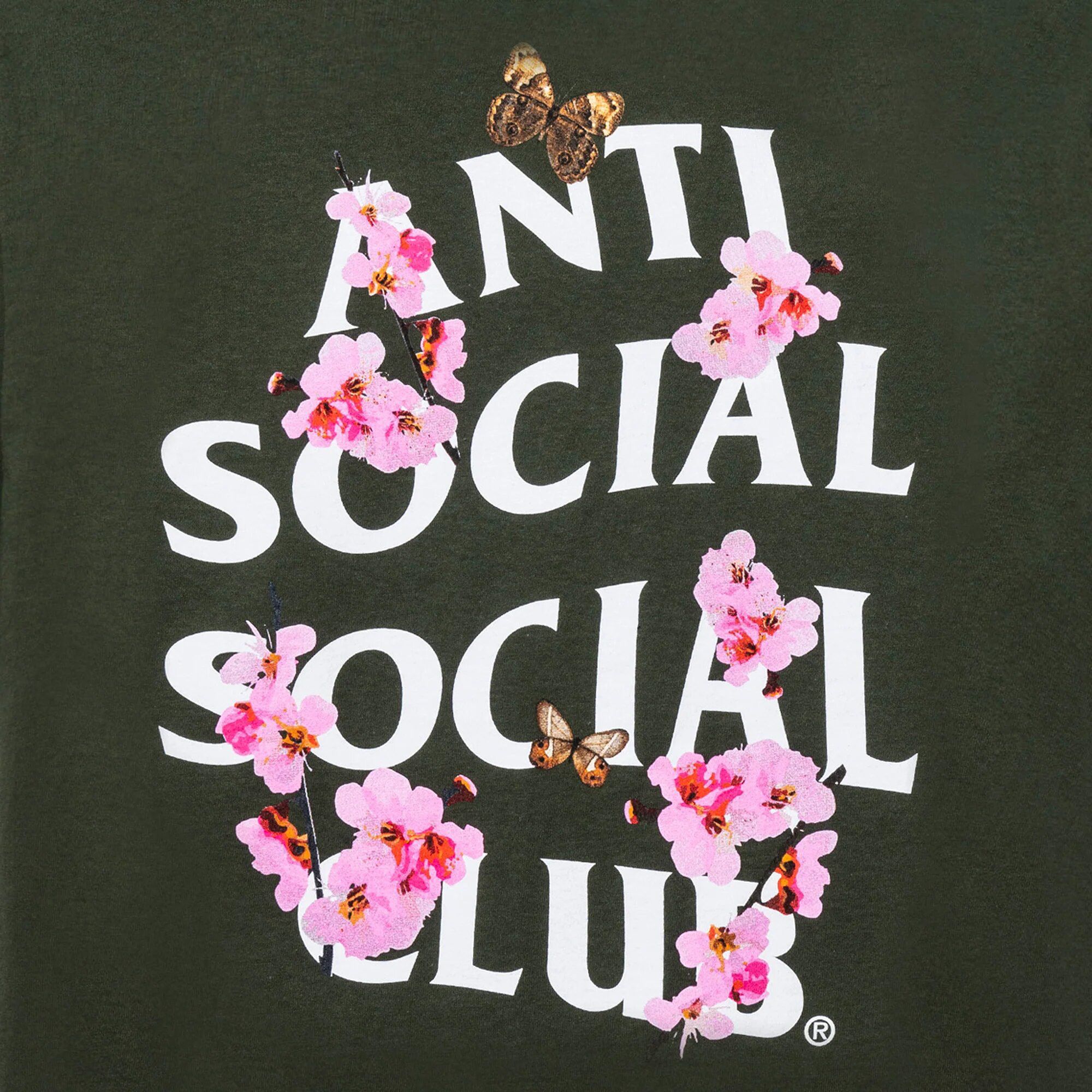 Buy Anti Social Social Club Kkotch Tee Olive 0657 100000103KT OLIV GOAT CA