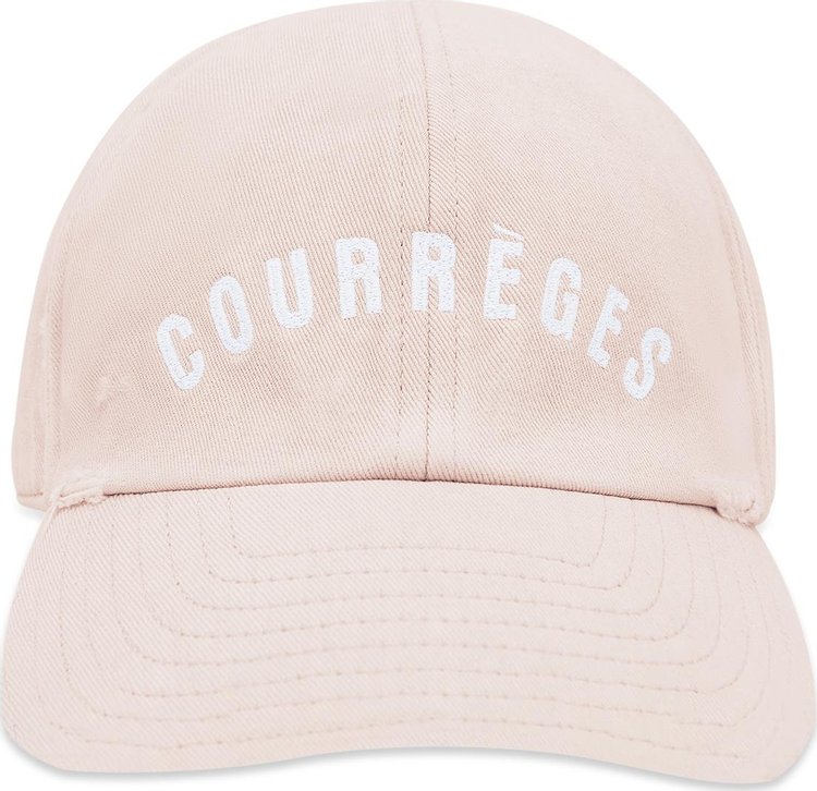 Courrèges AC Embroidered Washed Cap 'Oatmeal'