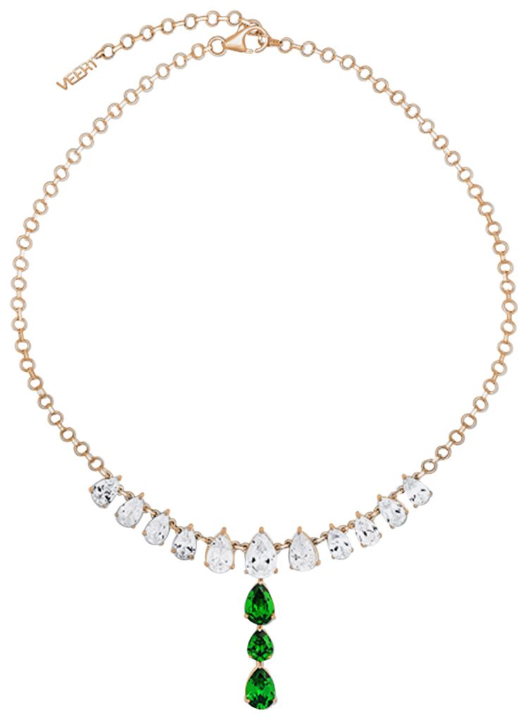 VEERT The Drop Chain Yellow GoldGreen