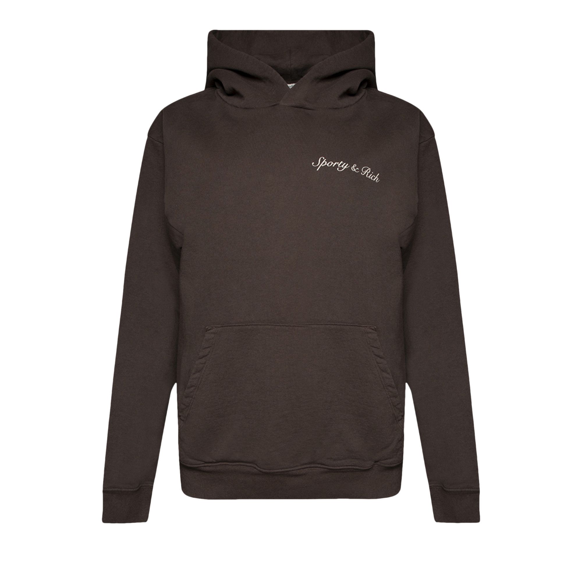★Sporty & Rich★ Syracuse Hood Chocolate HOAW237CH HOAW237C Buy Sporty & Rich Syracuse Hoodie 'Chocolate' - HOAW237CH