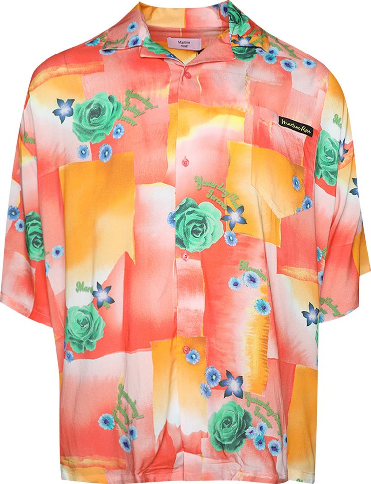 Martine Rose Boxy Hawaiian Shirt 'Today Floral Coral Toflco'