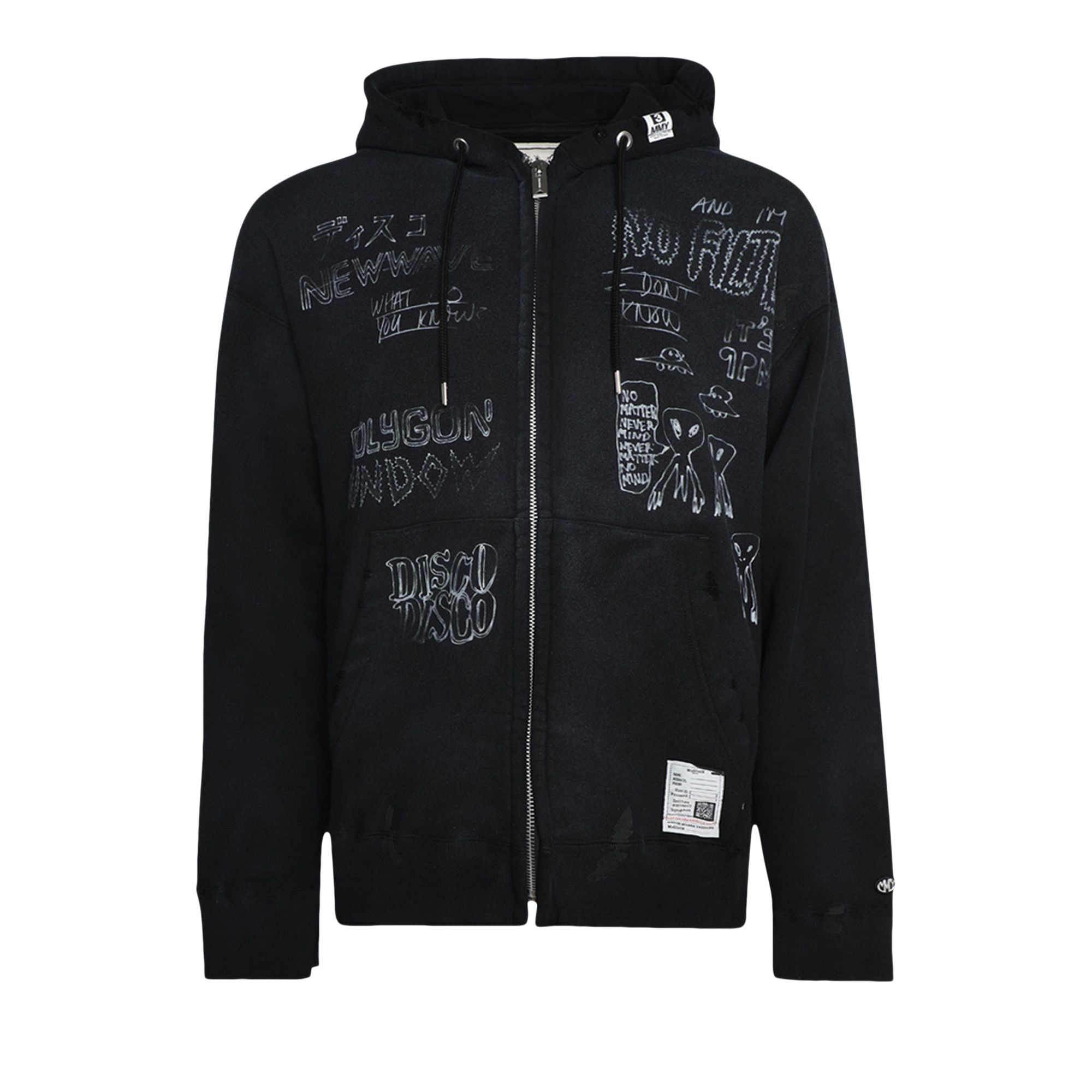 Buy Maison Mihara Yasuhiro Distressed Parka 'Black