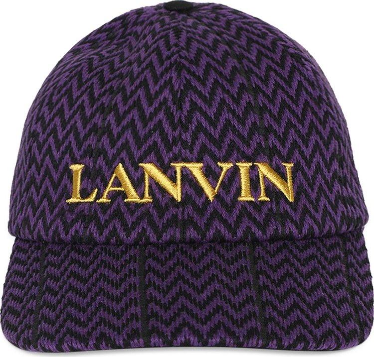 Lanvin Curb Baseball Cap 'Black/Purple Reign'
