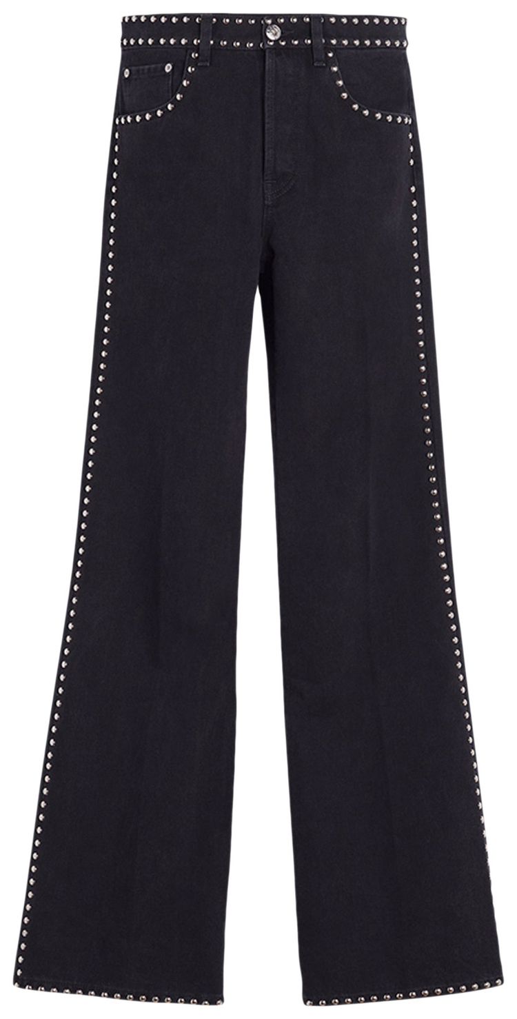 Lanvin Embroidered Flared Pants 'Black'