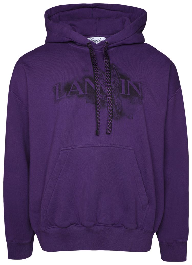 Lanvin Printed Hoodie Purple Reign