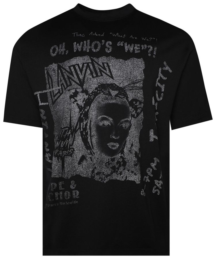 Lanvin Printed Tee Shirt Black