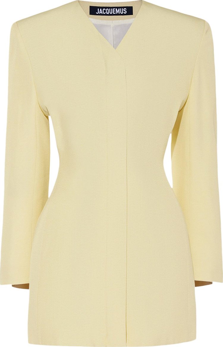 Jacquemus La Robe Cubo Pale Yellow