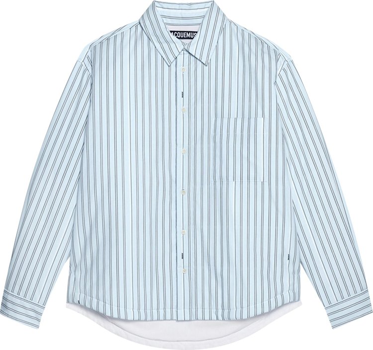 Jacquemus La Chemise Boulanger Print Blue Stripe