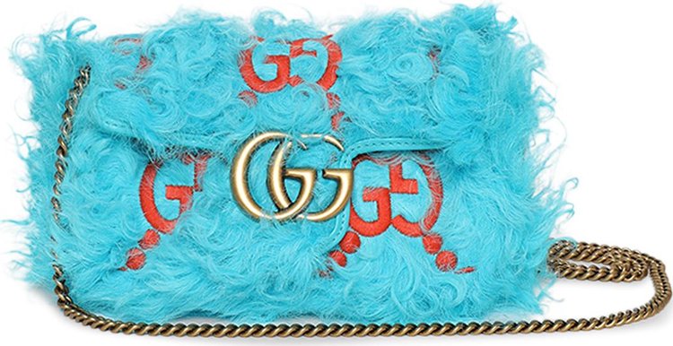 Gucci GG Marmont Super Mini Bag 'Blue'