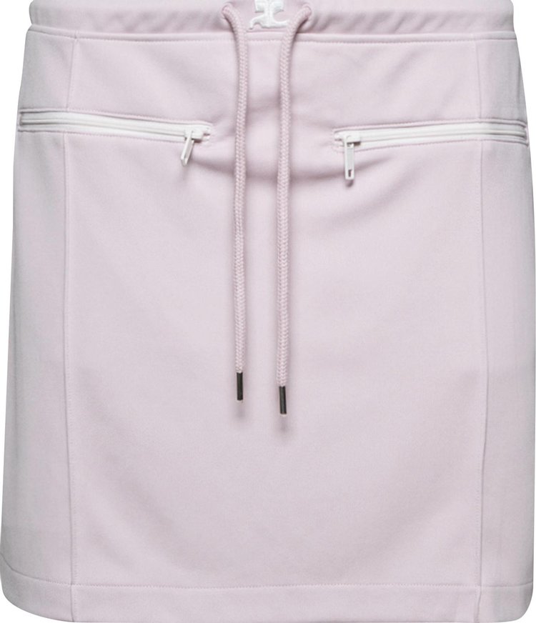 Courrèges Tracksuit Interlock Mini Skirt 'Powder Pink'