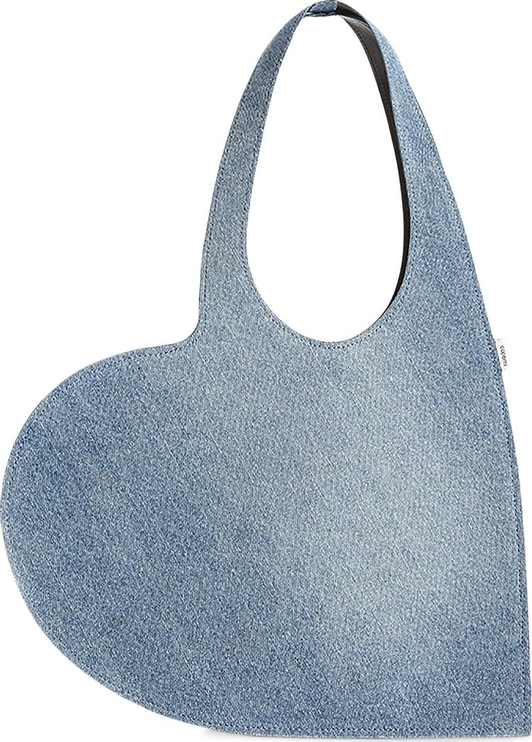 Coperni Denim Mini Heart Tote Bag 'Washed Blue'