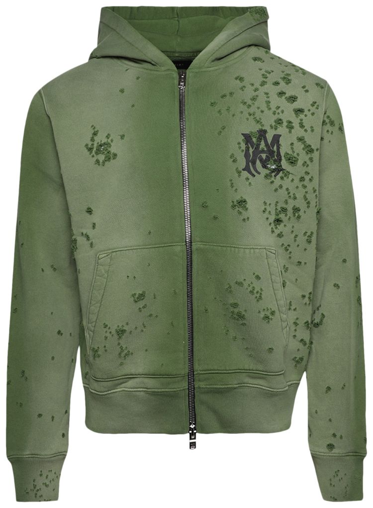 Buy Amiri MA Logo Shotgun Zip Hoodie 