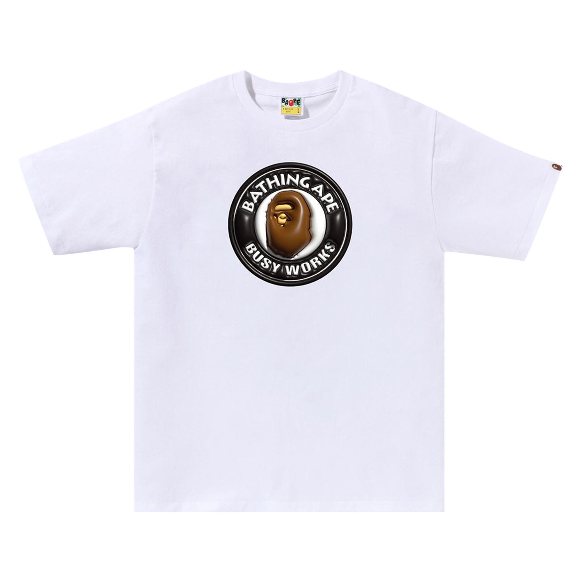 Buy BAPE 3D Busy Works Tee White 1K30 110 329 WHITE GOAT