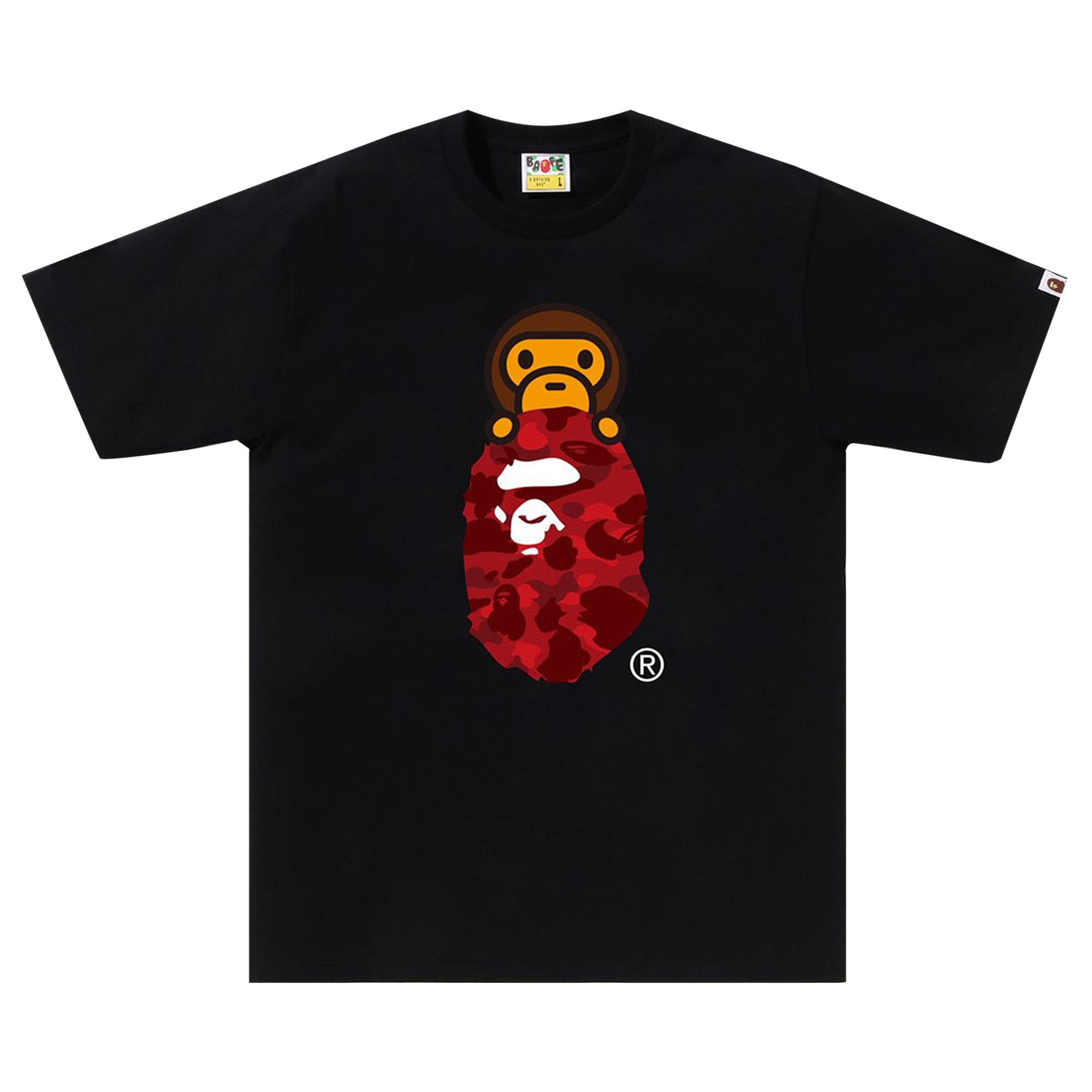 Bape shark shirt red sale