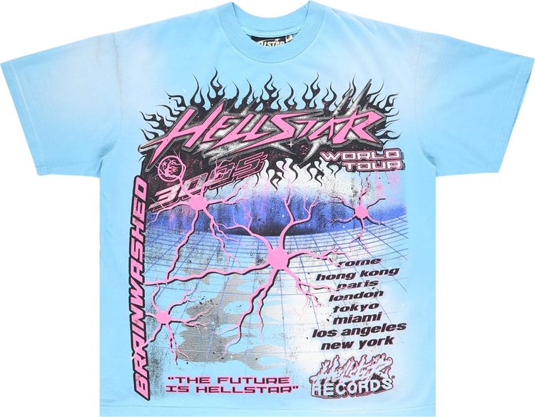Hellstar Neuron T-Shirt 'Light Blue'