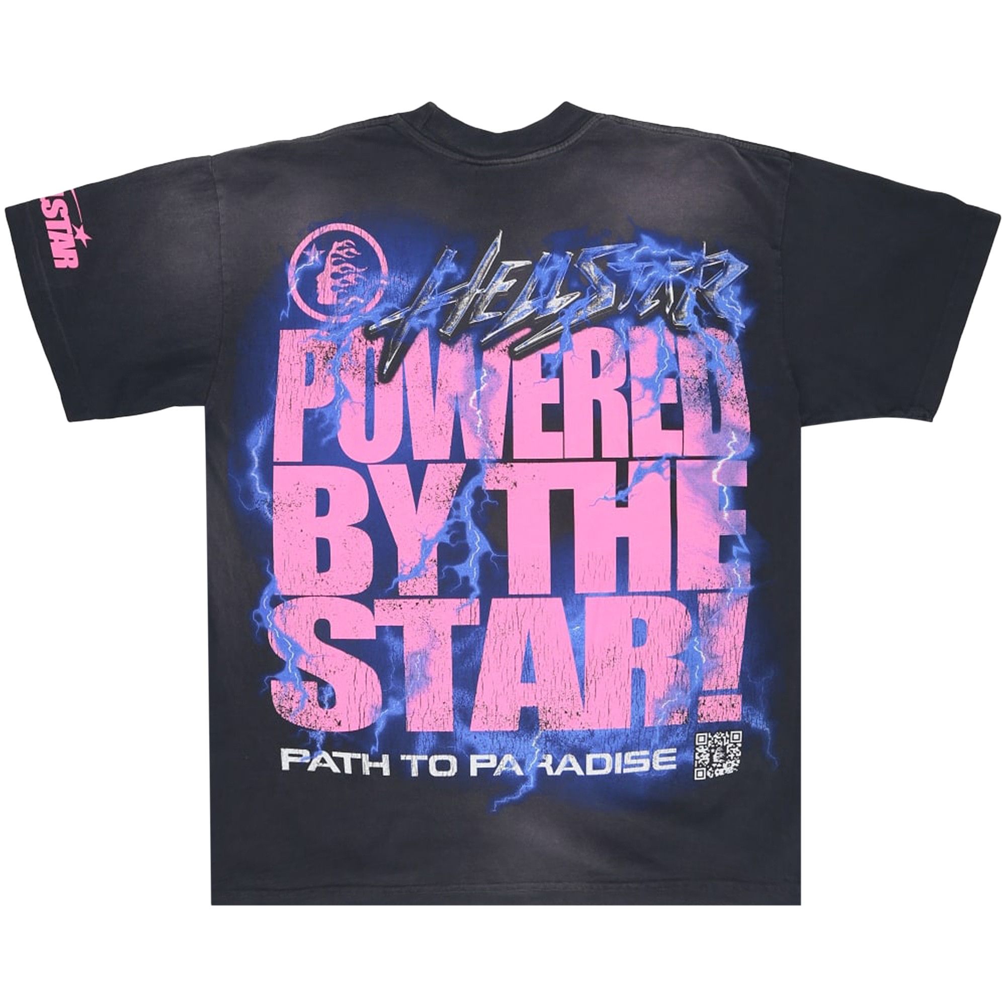 Buy Hellstar Powered By The Star T-Shirt 'Black/Purple' - HS T4
