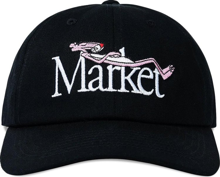 Market Pink Panther Sleepy 6 Panel Hat 'Black'