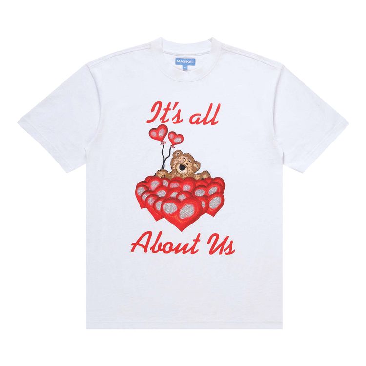 Market All About Us T Shirt White