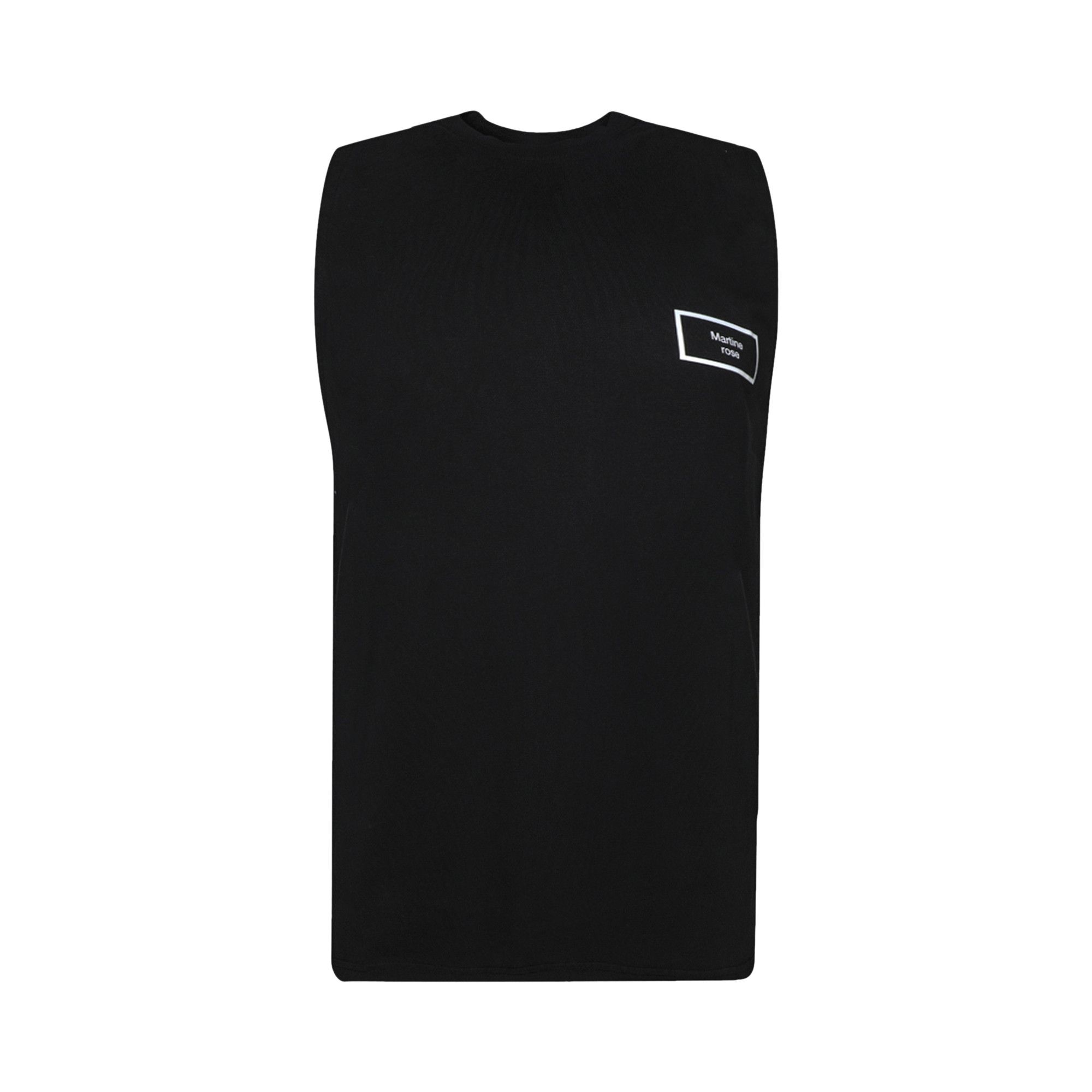 Buy Martine Rose Logo Vest 'Black Pigment Dye' - CMRSS24 622
