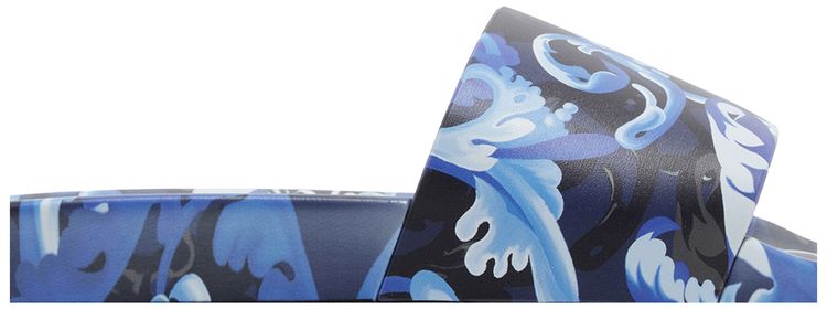 Versace Slide Baroccoflage Print   Blue