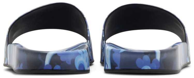 Versace Slide Baroccoflage Print   Blue
