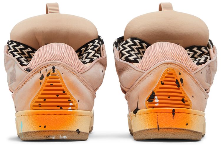 Gallery Dept x Lanvin Curb Light Sneakers Paint Drip   Pale Pink