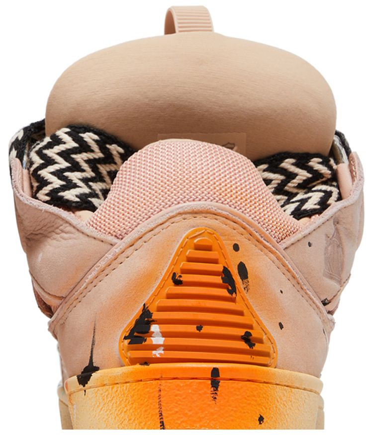 Gallery Dept x Lanvin Curb Light Sneakers Paint Drip   Pale Pink