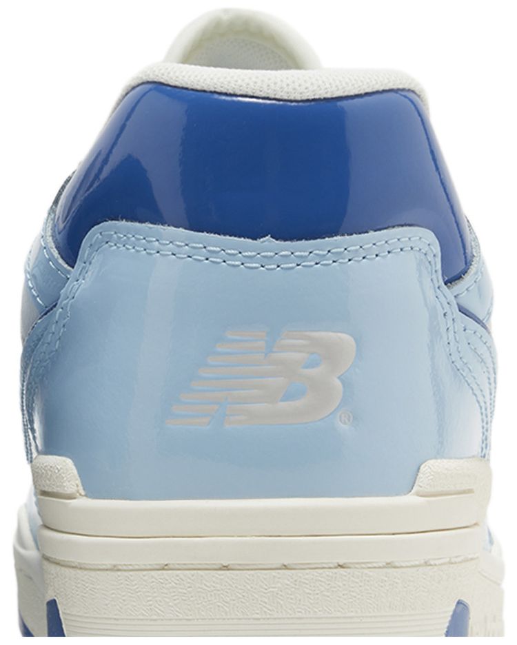 New Balance 550 Patent Leather Pack   Chrome Blue