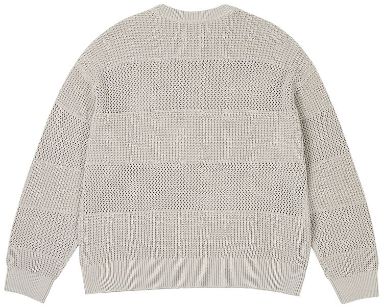 Palace Open Stripe Knit Grey