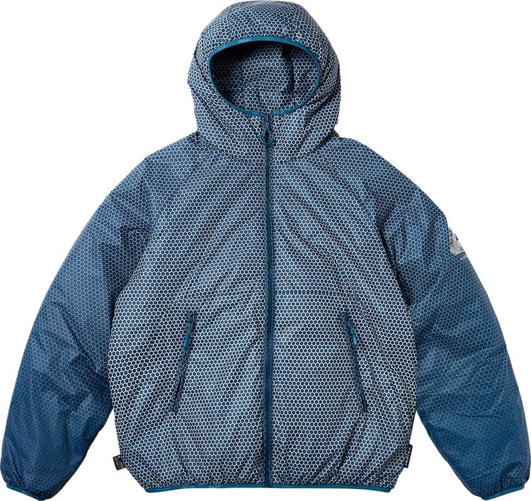 Palace Hexagon Pertex Quilted Jacket Blue