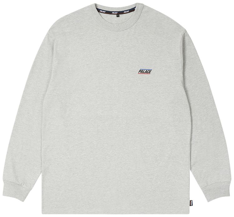 Palace Basically A Long Sleeve Grey Marl