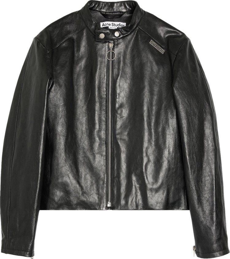 Acne Studios Leather Jacket Black