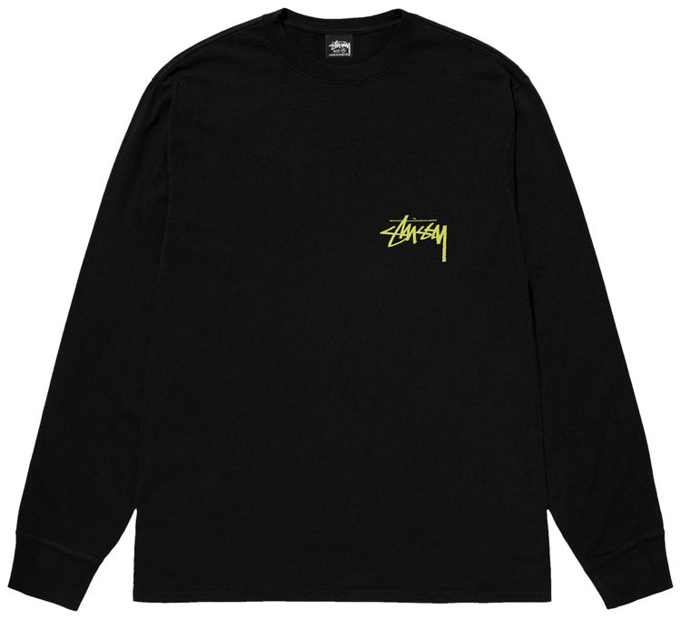 Stussy Beat Crazy Long Sleeve Tee Black