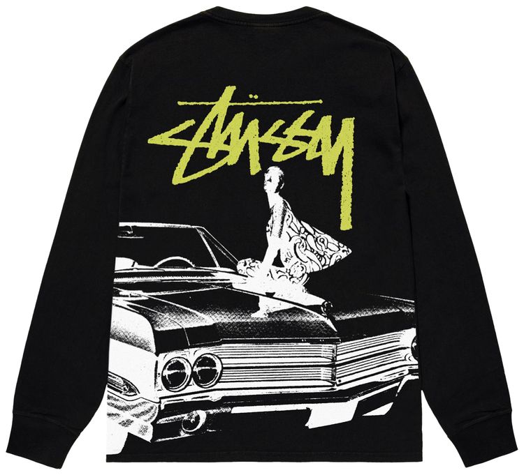Stussy Beat Crazy Long Sleeve Tee Black
