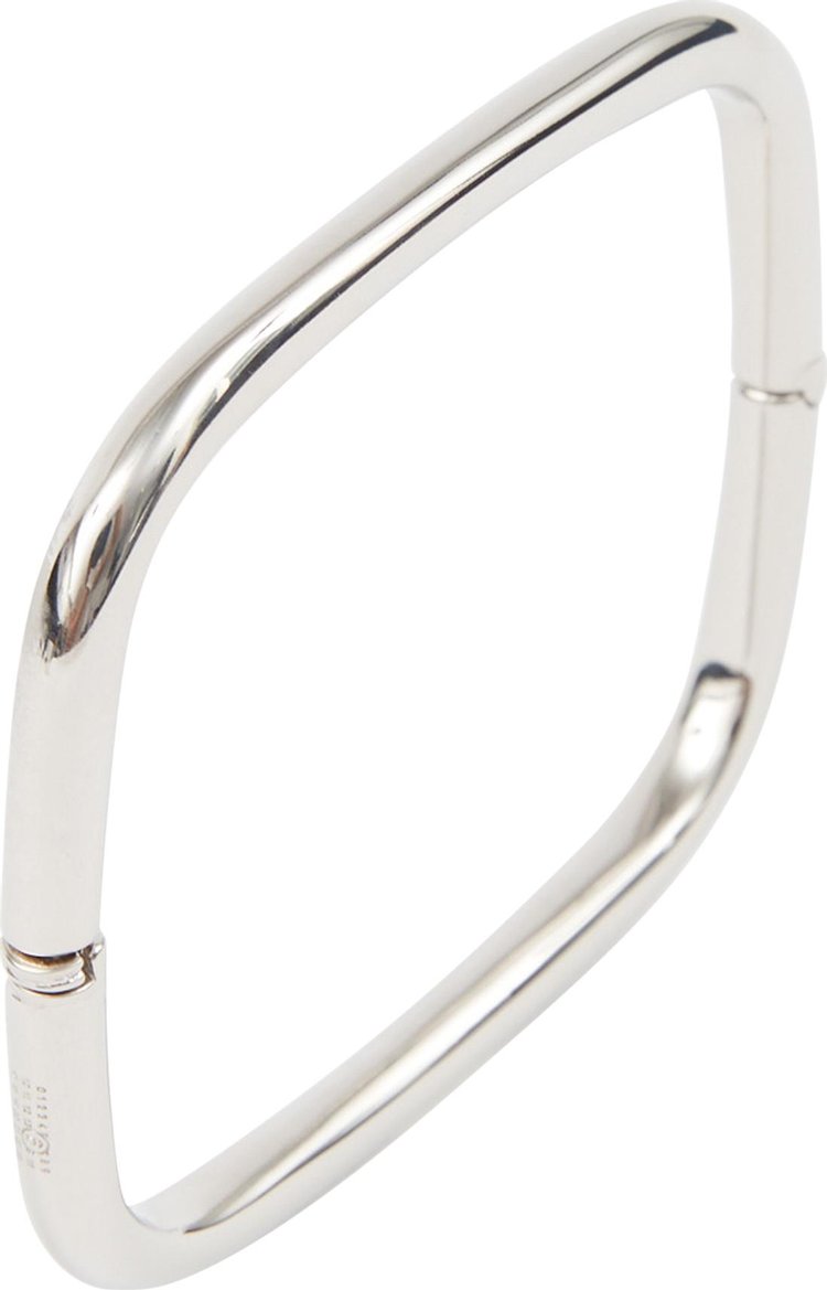 MM6 Maison Margiela Square Bracelet Polished Palladio