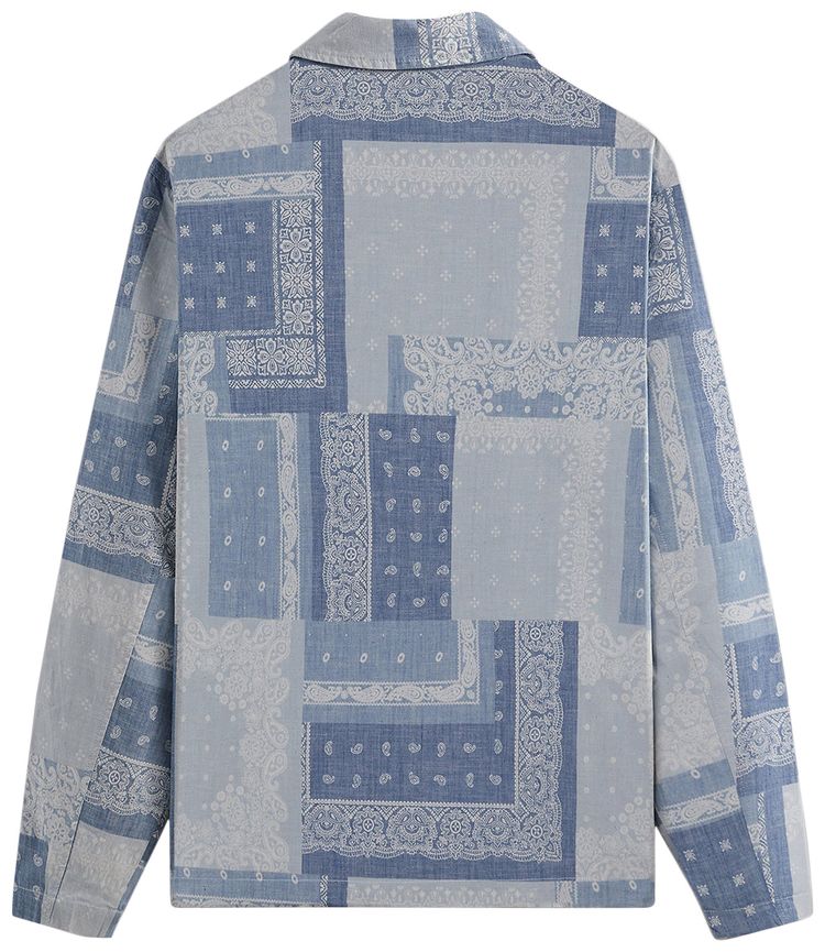 Kith Washed Paisley Coaches Jacket Light Indigo
