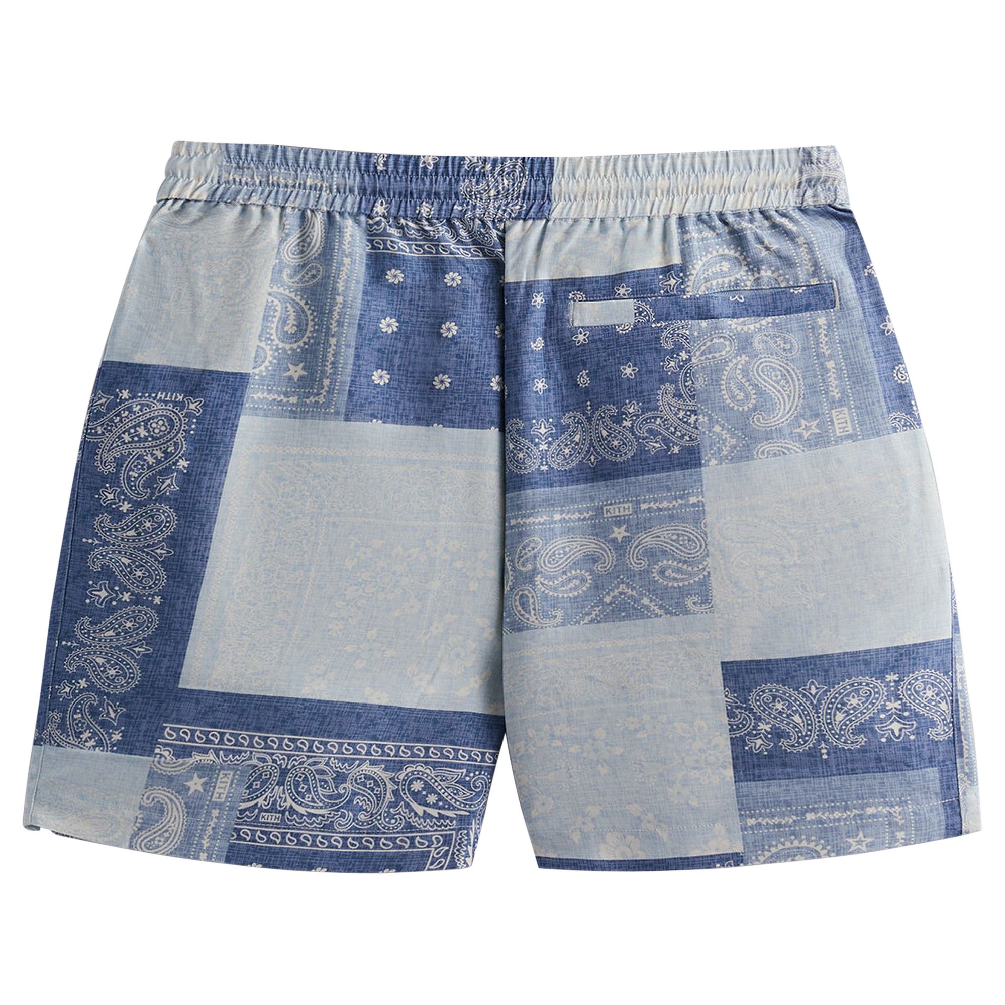 Buy Kith Washed Paisley Active Short 'Light Indigo