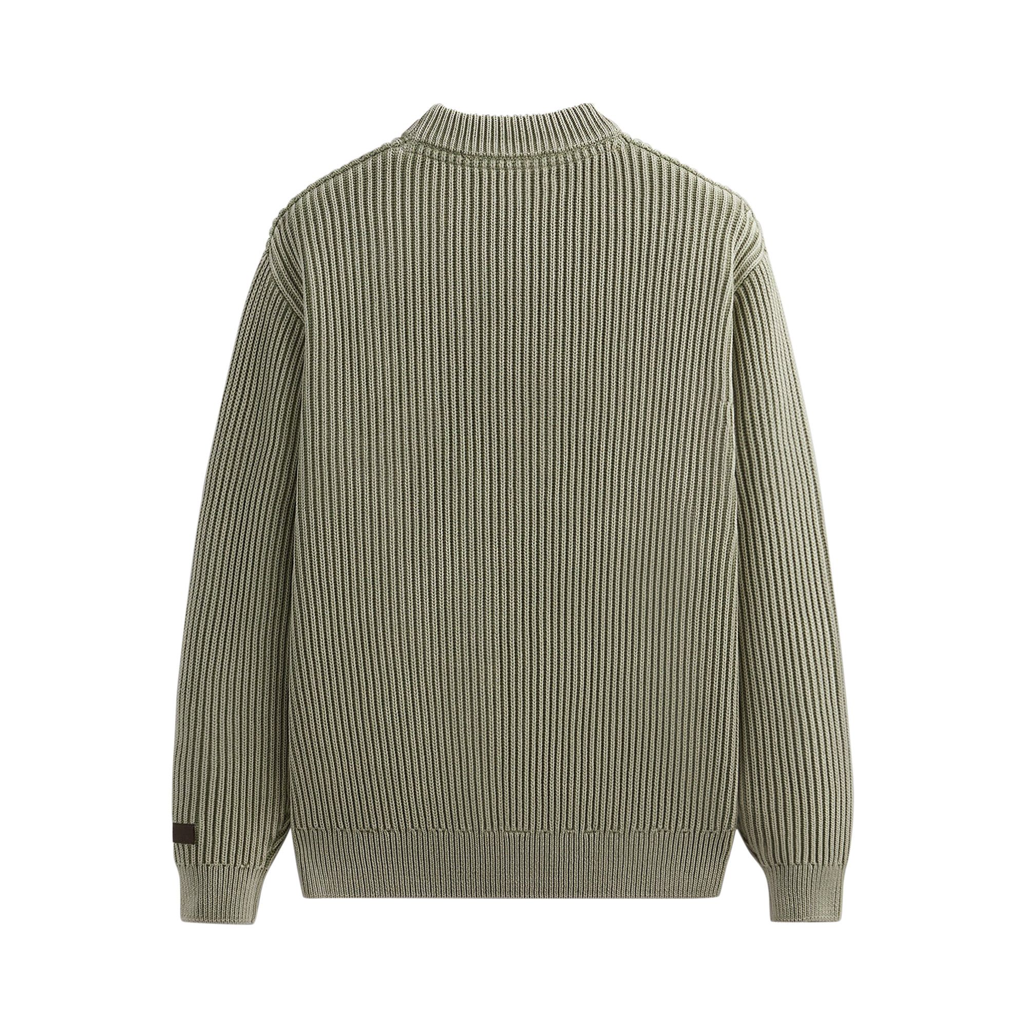 Size m Kith Garment Dyed Meyer Knit Crewneck 'Region'