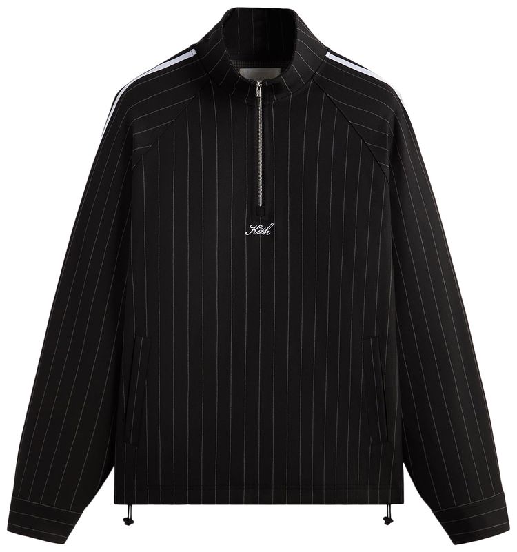 Kith Double Weave Riley Quarter Zip Black