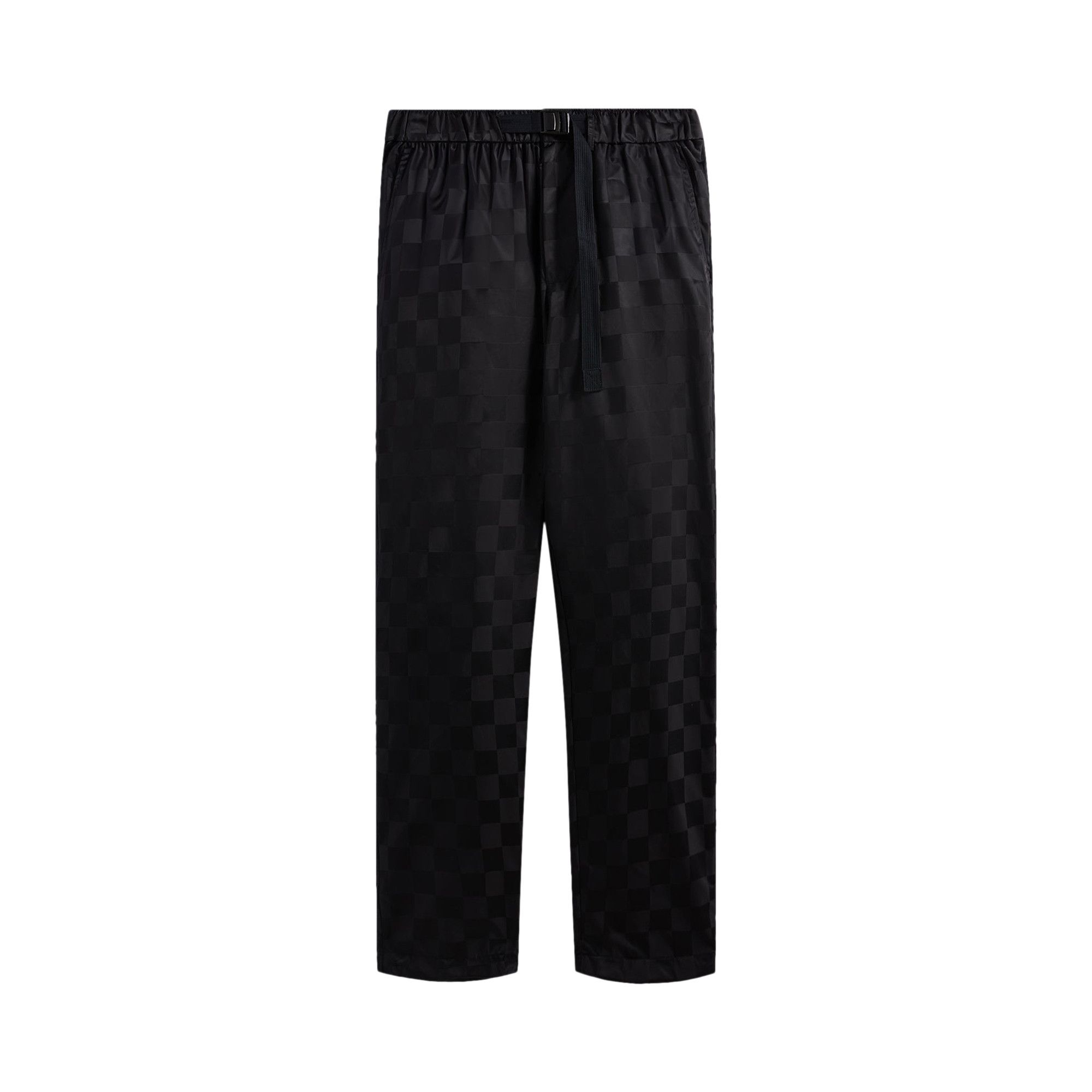 Buy Kith Checkered Satin Davon Pant 'Black' - KHM060554 001