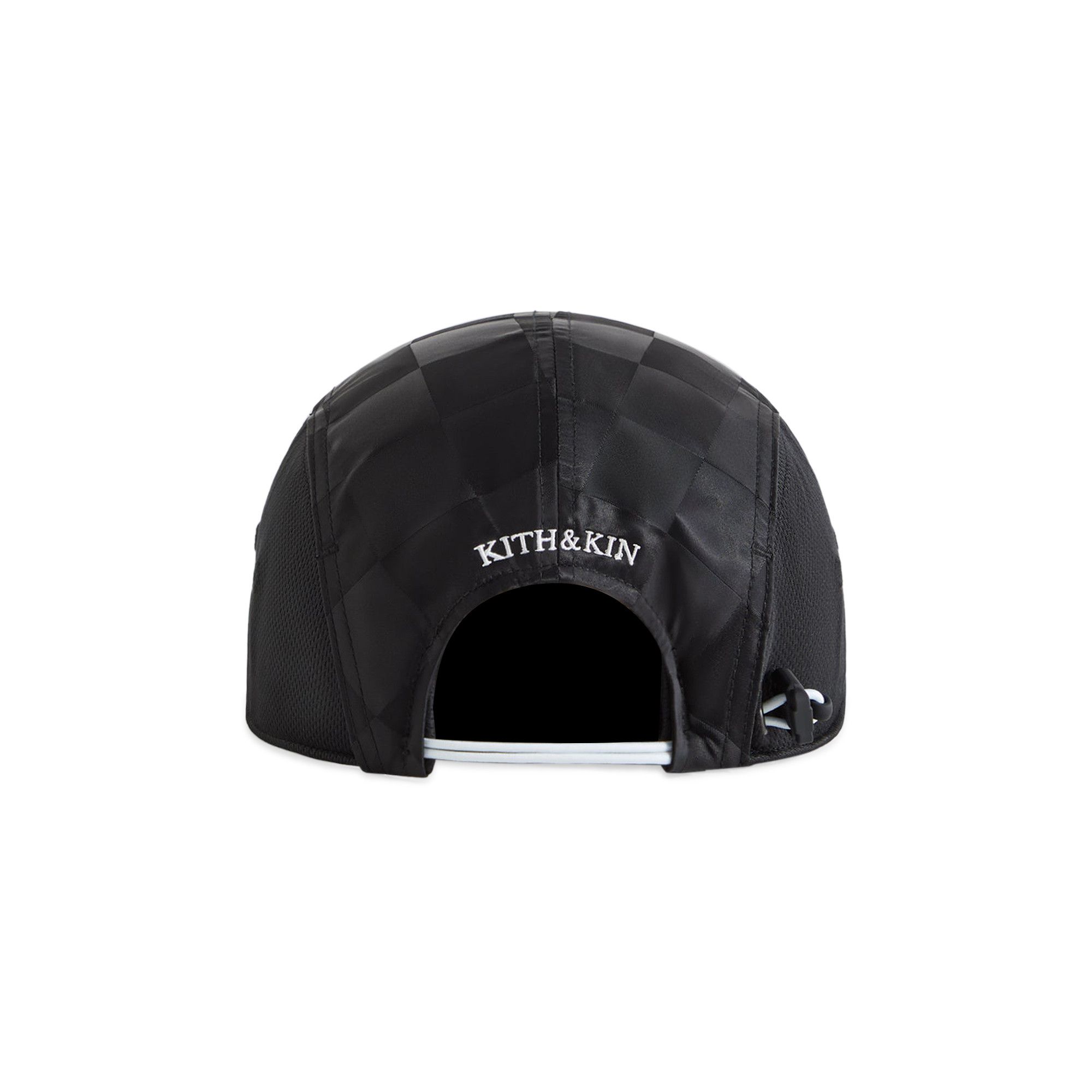 Buy Kith Checkered Satin Griffey Camper Hat 'Black' - KHM050557