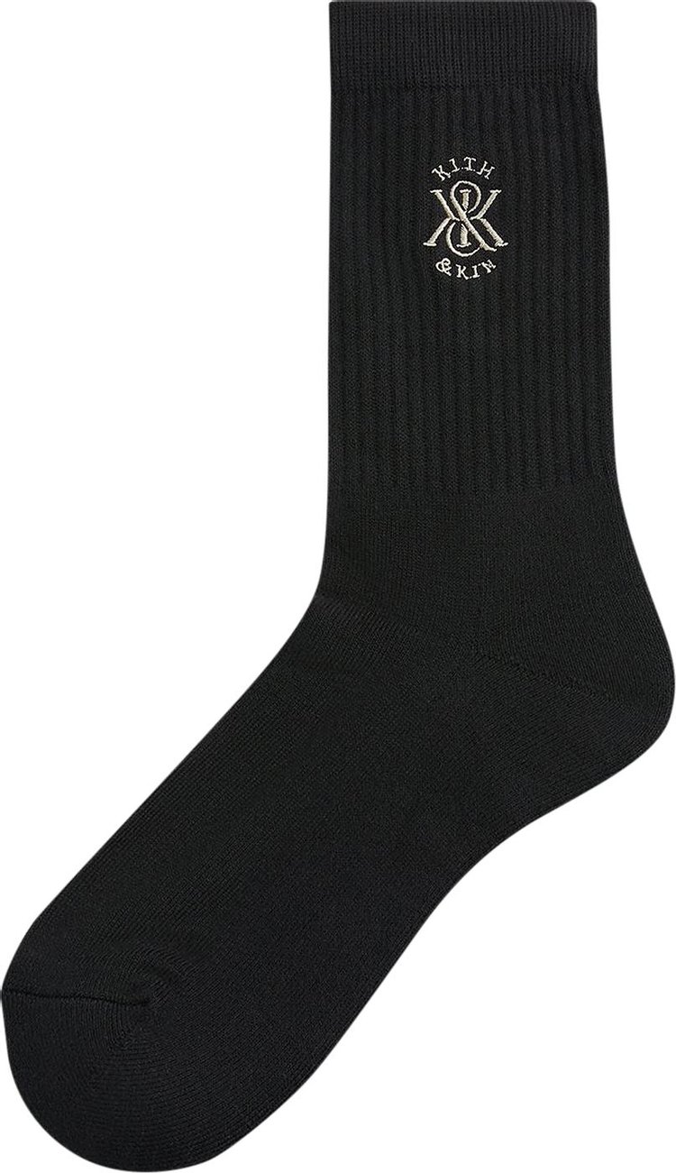Kith Crew Socks With Kith Crest 'Black'