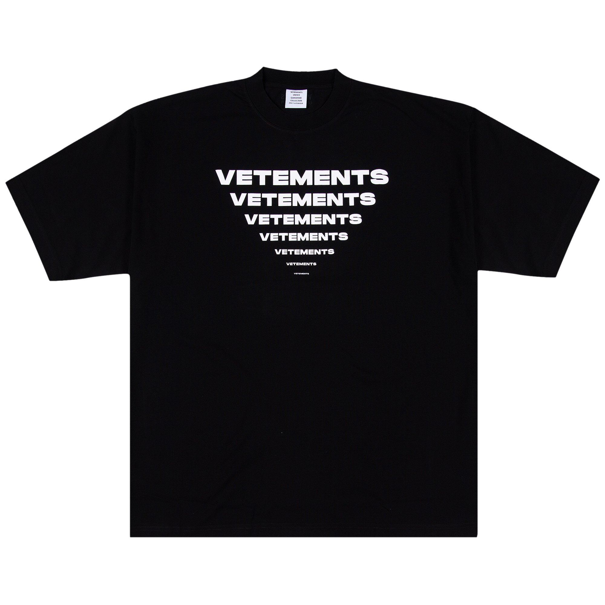 Vetements Pyramid Logo T-Shirt 'Black'